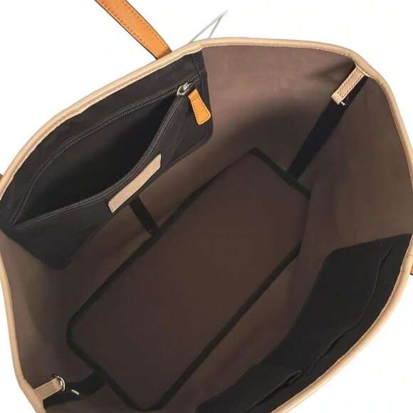 Auth COACH - F24841 Dark Brown Beige PVC Leather Tote Bag - Picture 9 of 11